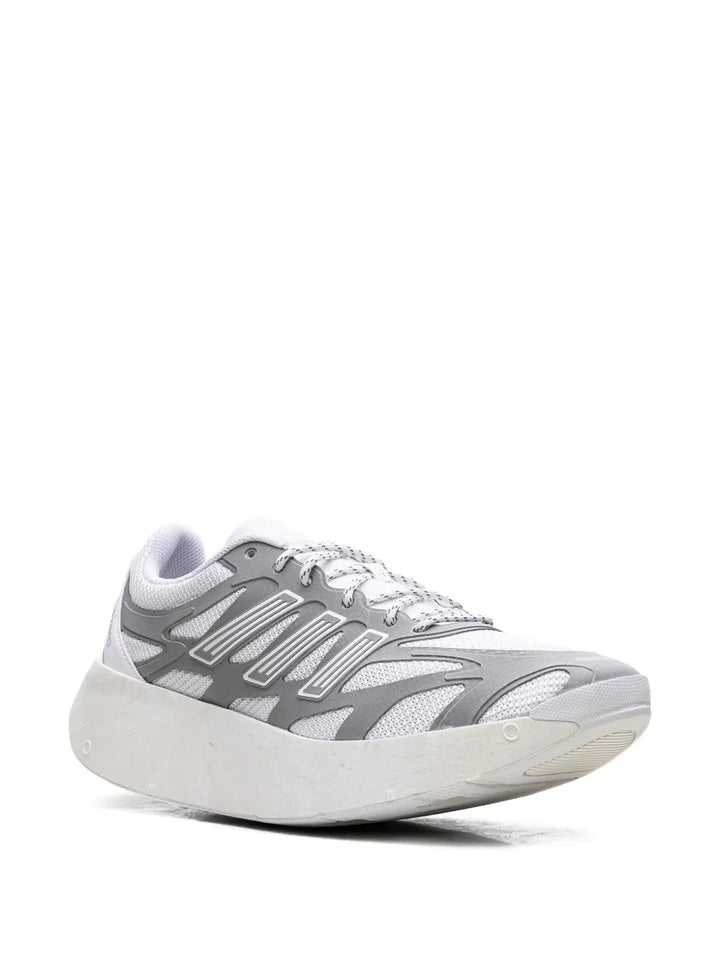 adidas Adizero Aruku White/Silver Metallic Sneakers — White — Size US M 3.5 - US W 5 — Side View