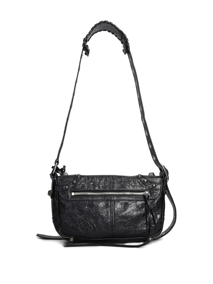 Balenciaga Textured Leather Shoulder Bag — Same as shown — Size One Size — Side View