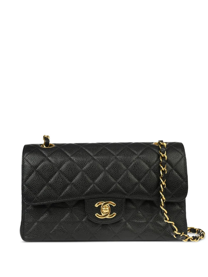 Chanel Pre Owned 2002 Small Classic Double Flap Shoulder Bag — Same as shown — Size One Size — Front View