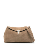 Toteme T Lock Suede Shoulder Bag — Same as shown — Size One Size — Front View