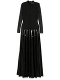 Atu Body Couture Panelled Maxi Dress — Black — Size XS — Front View