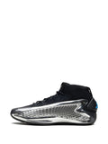 adidas Ae 1 Mid Silver Metallic Sneakers — Black — Size US M 7 - US W 8.5 — Detail View