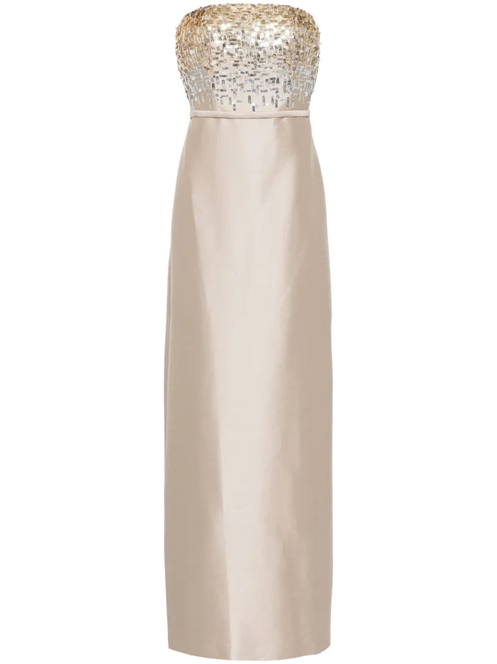 Sachin Babi Phaedra Gown — Gold — Size XS — Front View