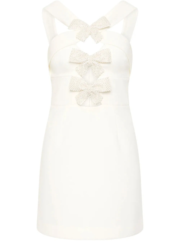 Rebecca Vallance Hermoine Mini Dress — White — Size S — Front View