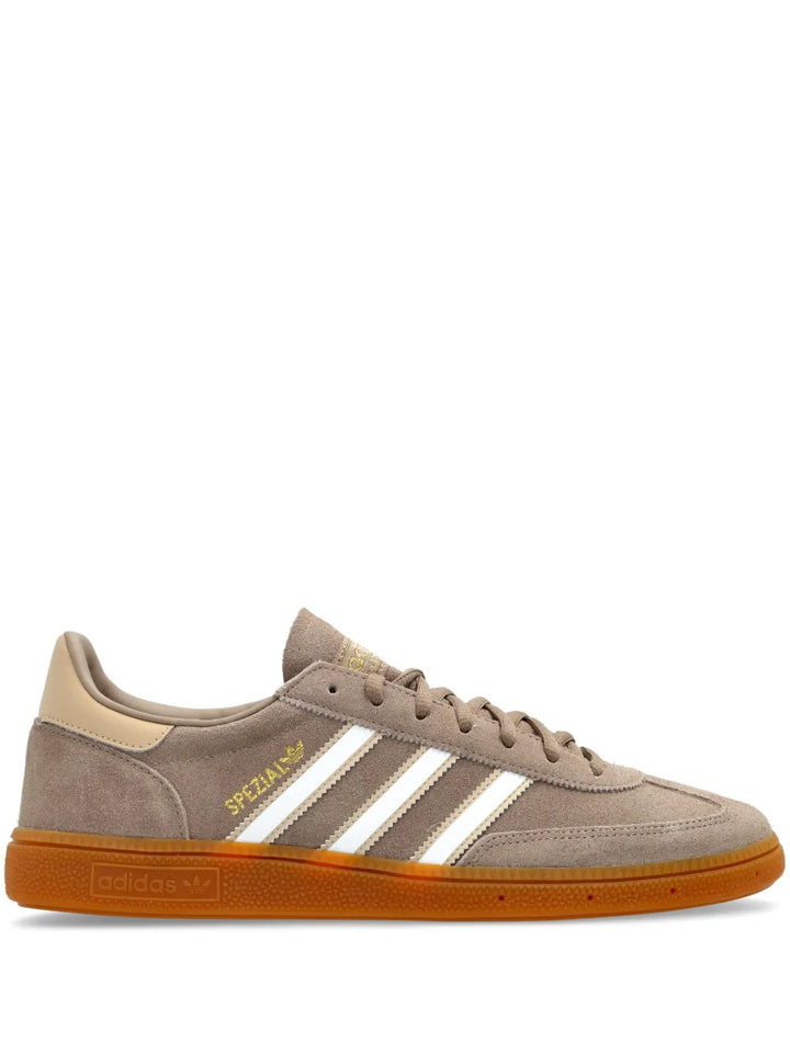 adidas Handball Spezial Sneakers — Taupe Brown — Size US M 4.5 - US W 6 — Front View