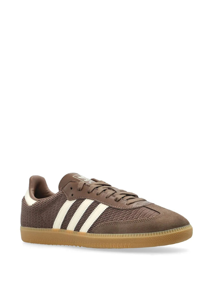 adidas Samba Sneakers — Brown — Size US M 7.5 - US W 9 — Side View