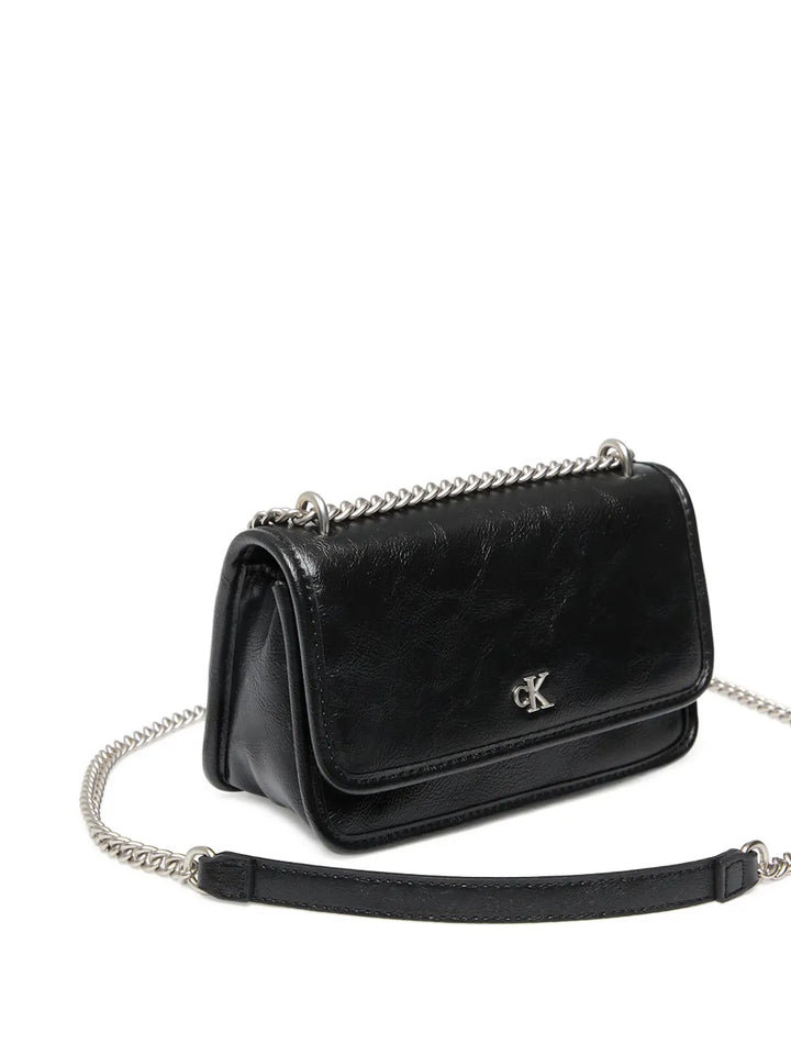 Calvin Klein Jeans Chain Flap Shoulder Bag — Same as shown — Size One Size — Back View