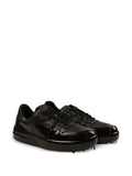 424 Wax Dipped Sneakers — Black — Size US M 3.5 - US W 5 — Back View