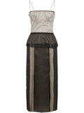 Maison Margiela Silk Dress — Grey — Size XS — Front View