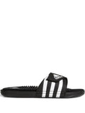 adidas Adissage Slides Black Slides — Black — Size US M 4.5 - US W 6 — Front View