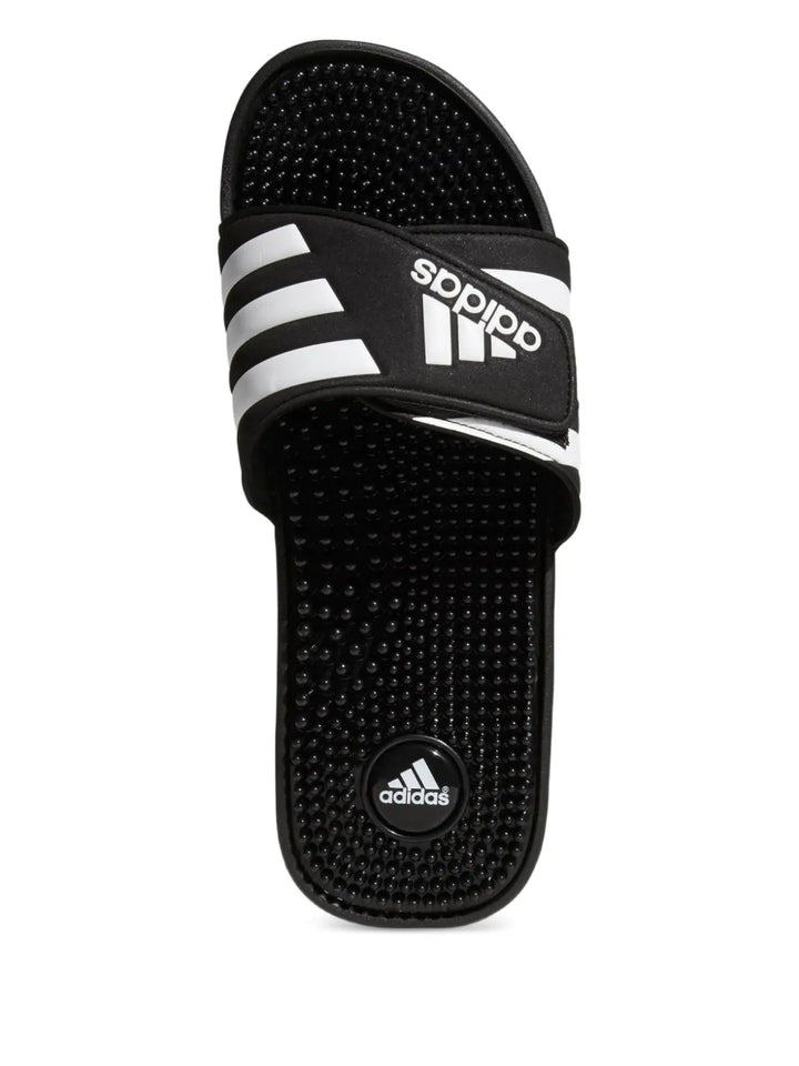 adidas Adissage Slides Black Slides — Black — Size US M 4.5 - US W 6 — Top View