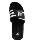 adidas Adissage Slides Black Slides — Black — Size US M 4.5 - US W 6 — Top View