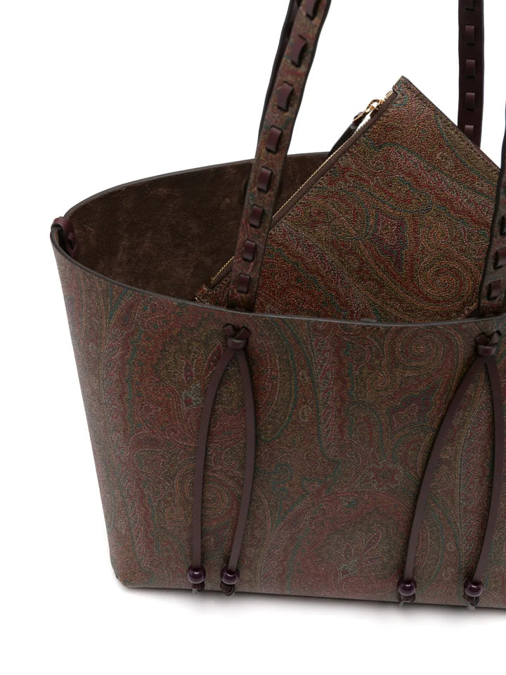Etro Paisley Jacquard Shoulder Bag — Same as shown — Size One Size — Detail View