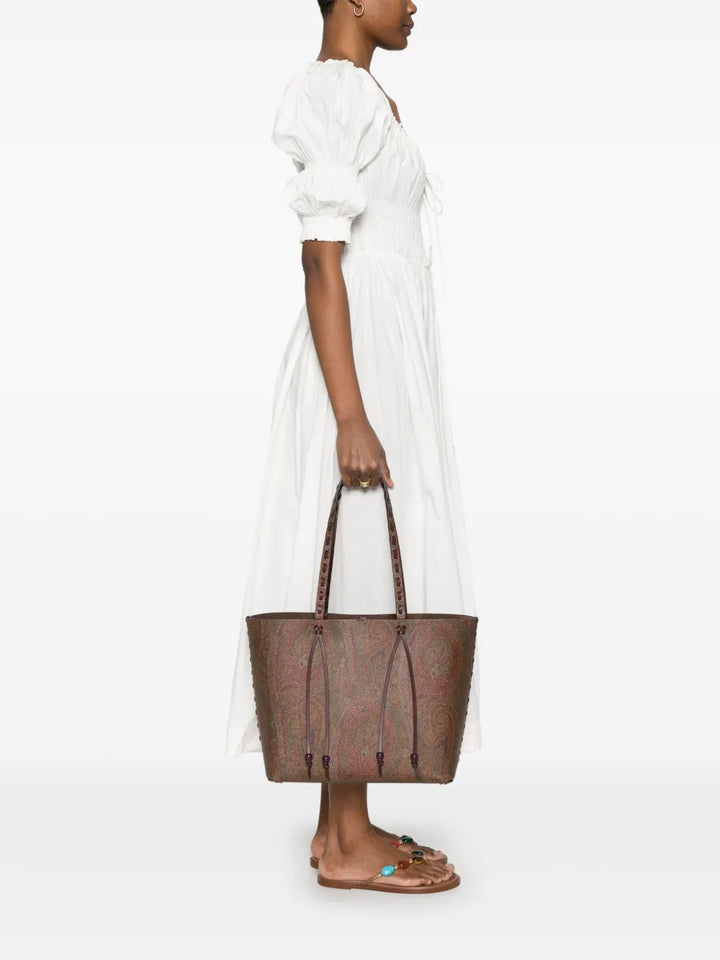 Etro Paisley Jacquard Shoulder Bag — Same as shown — Size One Size — Side View