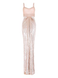Jenny Packham Only You Maxi Dress — Pink — Size XS — Front View