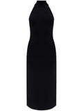 Cult Gaia Katara Dress — Black — Size M — Front View