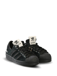 adidas Superstar Trainers — Black — Size US M 9.5 - US W 11 — Back View