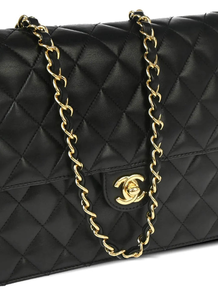 Chanel Pre Owned 2008 Medium Half Flap Shoulder Bag — Same as shown — Size One Size — Back View