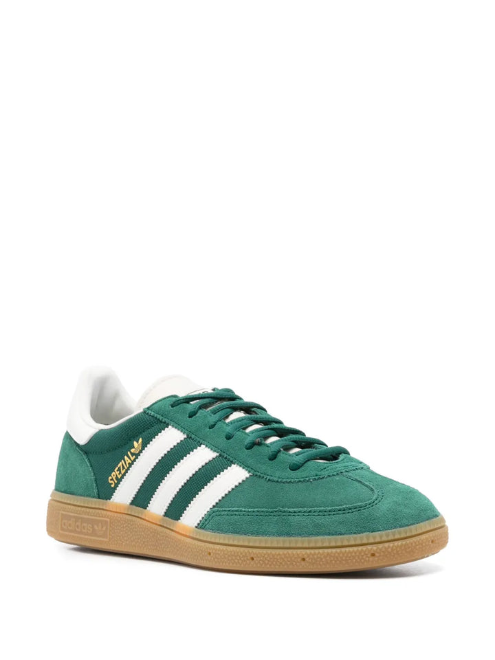 adidas Handball Spezial Green/White/Gum Sneakers — Grass Green — Size US M 8.5 - US W 10 — Side View
