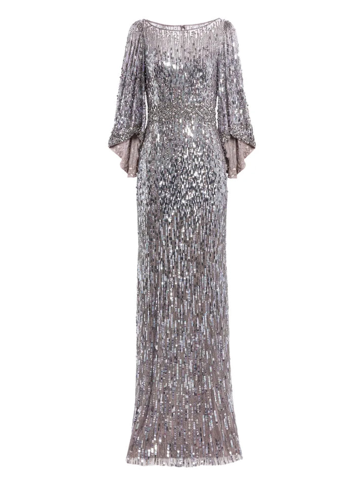 Jenny Packham Ines Dress — Grey — Size S — Front View