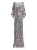 Jenny Packham Ines Dress — Grey — Size S — Front View