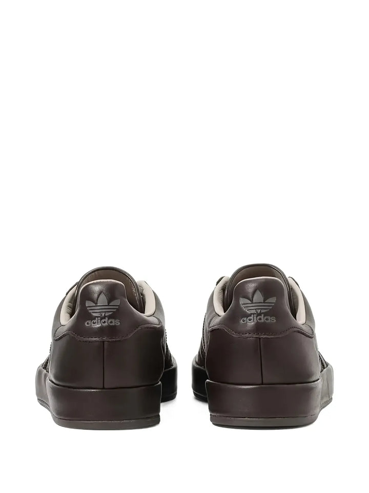 adidas Gazelle Indoor Luxe Pack - Dark Brown/Wonder Beige Sneakers — Coffee Brown — Size US M 3.5 - US W 5 — Back View