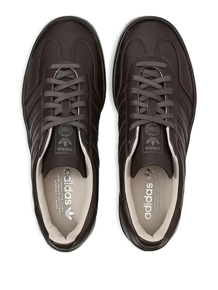 adidas Gazelle Indoor Luxe Pack - Dark Brown/Wonder Beige Sneakers — Coffee Brown — Size US M 3.5 - US W 5 — Top View