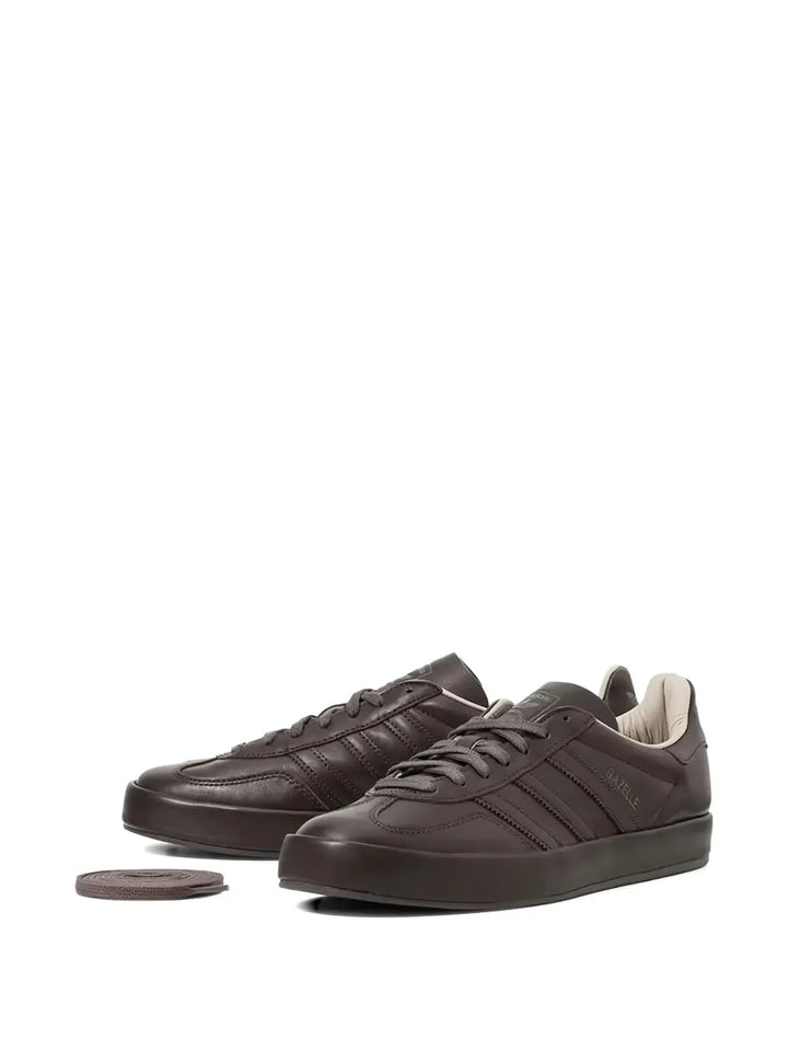 adidas Gazelle Indoor Luxe Pack - Dark Brown/Wonder Beige Sneakers — Coffee Brown — Size US M 3.5 - US W 5 — Side View