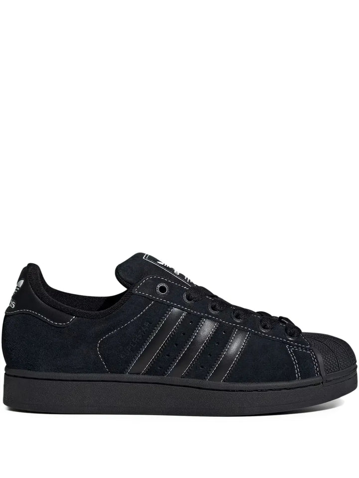 adidas Superstar Ii Core Black Sneakers — Black — Size US M 4 - US W 5.5 — Front View