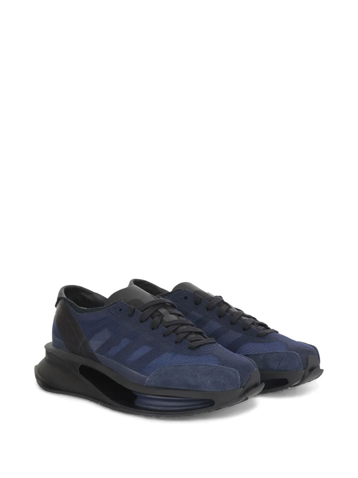 adidas Yeezy Suede Sneakers — Blue — Size US M 3.5 - US W 5 — Side View