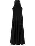 Solace London The Cece Maxi Dress — Black — Size XS — Front View