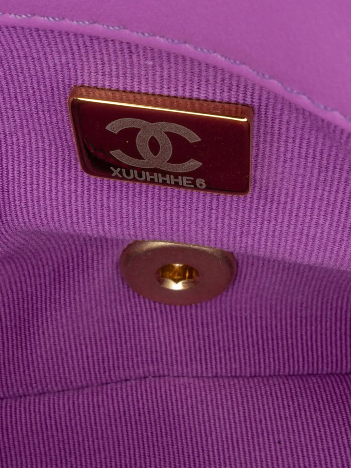 Chanel Pre Owned 2021 2024 Mini Quilted Lambskin Funky Town Flap Shoulder Bag — Same as shown — Size One Size — Detail View