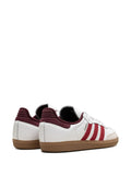 adidas Samba Og Core White/Better Scarlet/Shadow Red Sneakers — White — Size US M 9.5 - US W 11 — Back View