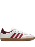 adidas Samba Og Core White/Better Scarlet/Shadow Red Sneakers — White — Size US M 9.5 - US W 11 — Front View