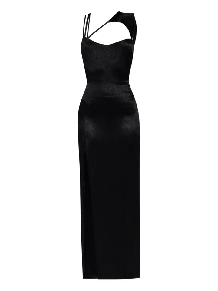 Iro Sweetheart Neck Dress — Black — Size S — Front View