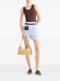 Prada Medium Aimee Leather Shoulder Bag — Same as shown — Size One Size — Side View