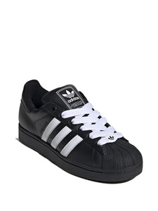 adidas Superstar Ii Core Black/White/Core Black Sneakers — Black — Size US M 4 - US W 5.5 — Lifestyle View