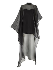 Taller Marmo California Fantasma Dress — Black — Size XS — Front View