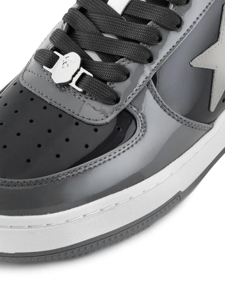 A Bathing Ape?Sta Sneakers — Grey — Size US M 3.5 - US W 5 — Top View