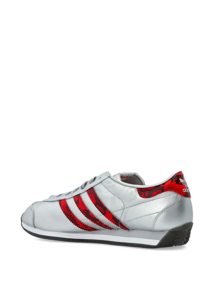 adidas Country Japan Sneakers — Silver-Tone — Size US M 9.5 - US W 11 — Back View