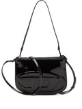 Diesel 1Dr Patent Leather Logo Shoulder Bag — Same as shown — Size One Size — Front View