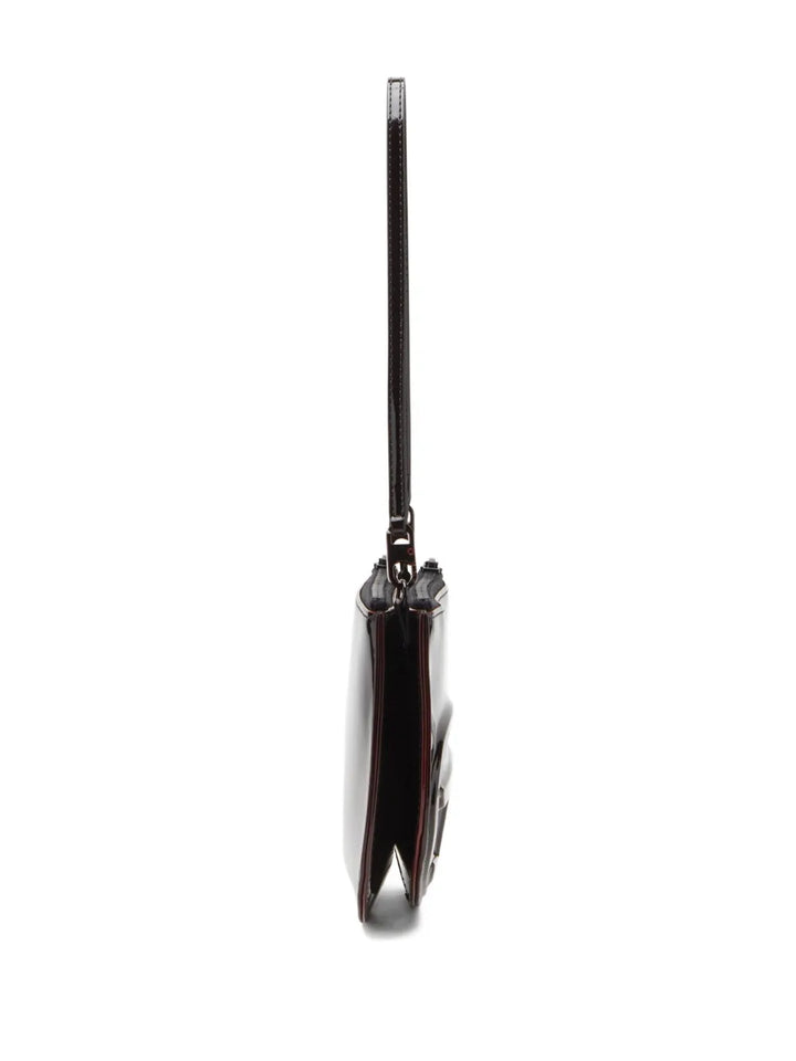 Diesel 1Dr Patent Leather Logo Shoulder Bag — Same as shown — Size One Size — Side View