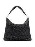 Diesel Charm D Quilted Chain Embellished Shoulder Bag — Same as shown — Size One Size — Back View