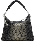 Diesel Charm D Quilted Chain Embellished Shoulder Bag — Same as shown — Size One Size — Front View
