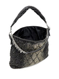 Diesel Charm D Quilted Chain Embellished Shoulder Bag — Same as shown — Size One Size — Top View