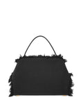 Ferragamo Large Hug Fringe Detail Shoulder Bag — Same as shown — Size One Size — Top View
