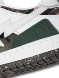 A Bathing Ape?Sk8 Sta #2 Camouflage-Panel Sneakers — White — Size US M 3.5 - US W 5 — Detail View