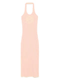 Loewe Anagram Motif Maxi Dress — Pink — Size XS — Front View