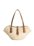 Dolce Gabbana Woven Raffia Basket Bag — Same as shown — Size One Size — Front View