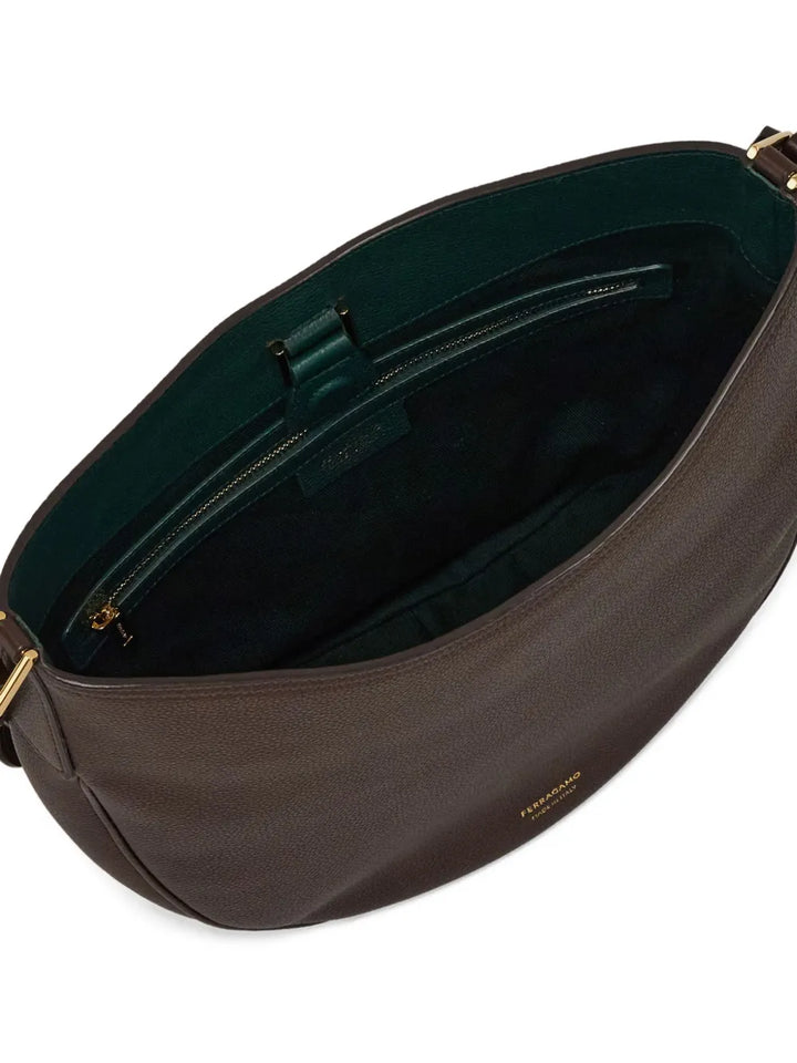 Ferragamo Leather Shoulder Bag — Same as shown — Size One Size — Lifestyle View